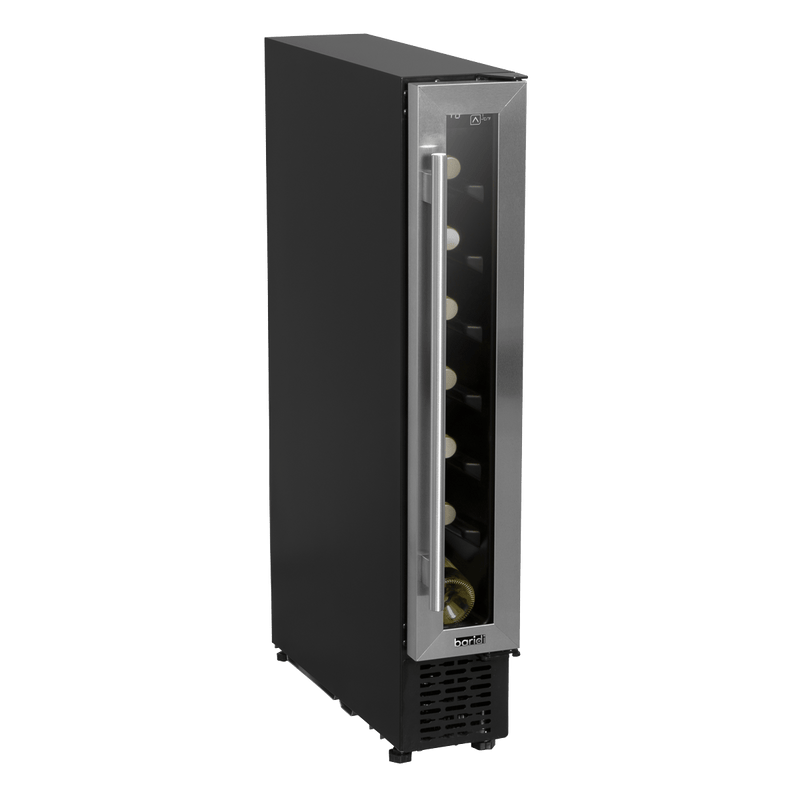 Sealey Baridi 7 Bottle 15cm Slim Wine Cooler with Digital Touch Screen Controls, Stainless Steel 5054630054174 DH77 - Buy Direct from Spare and Square