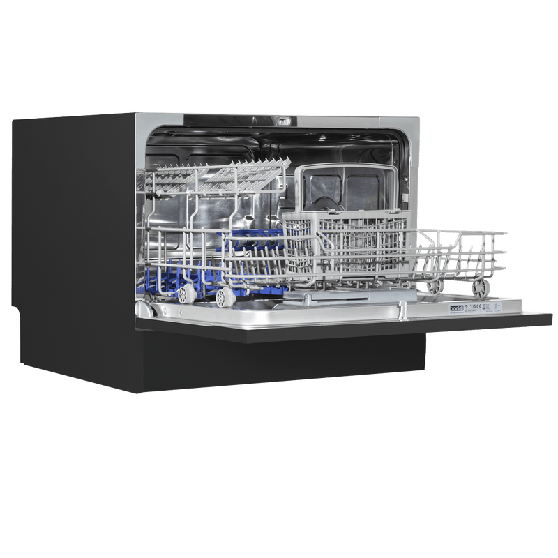 Sealey Baridi Compact Tabletop Dishwasher 6 Place Settings, 6 Programmes, Low Noise, 6.5L Cycle, Start Delay - Black 5054630086816 DH85 - Buy Direct from Spare and Square