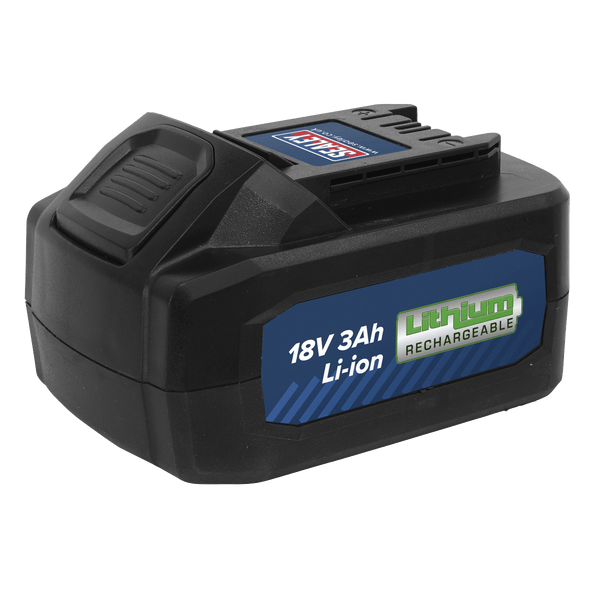 Sealey Batteries & Accessories 18V 3Ah Lithium-ion Power Tool Battery for CP400LI & CP400LIHV-CP400BP 5054511773484 CP400BP - Buy Direct from Spare and Square