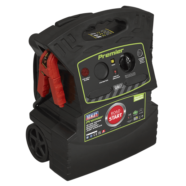 Sealey Battery Maintenance Premier 12/24V 6400A Wheeled RoadStart® Jump Starter-PRS6400 5054630263262 PRS6400 - Buy Direct from Spare and Square