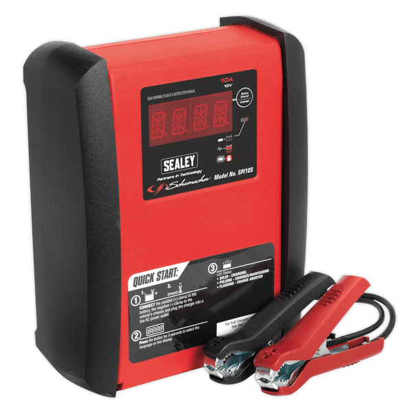 Sealey Battery Maintenance Schumacher® 10A 12V Automatic Smart Battery Charger & Maintainer-SPI10S 5054511084320 SPI10S - Buy Direct from Spare and Square