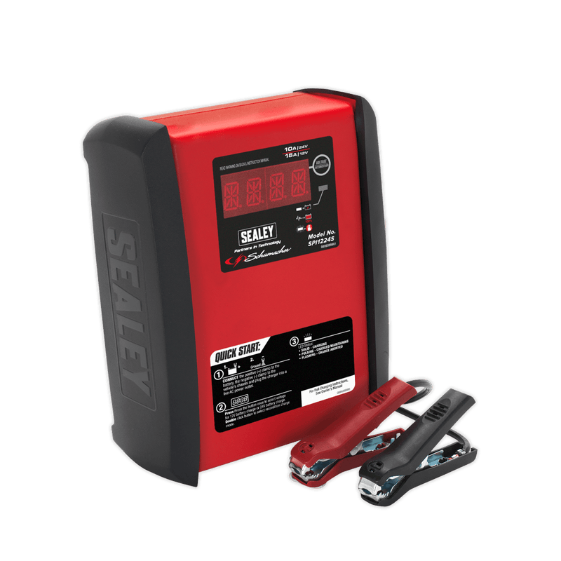 Sealey Battery Maintenance Schumacher® 15A/10A 12//24V Automatic Smart Battery Charger & Maintainer-SPI1224S 5054511234664 SPI1224S - Buy Direct from Spare and Square
