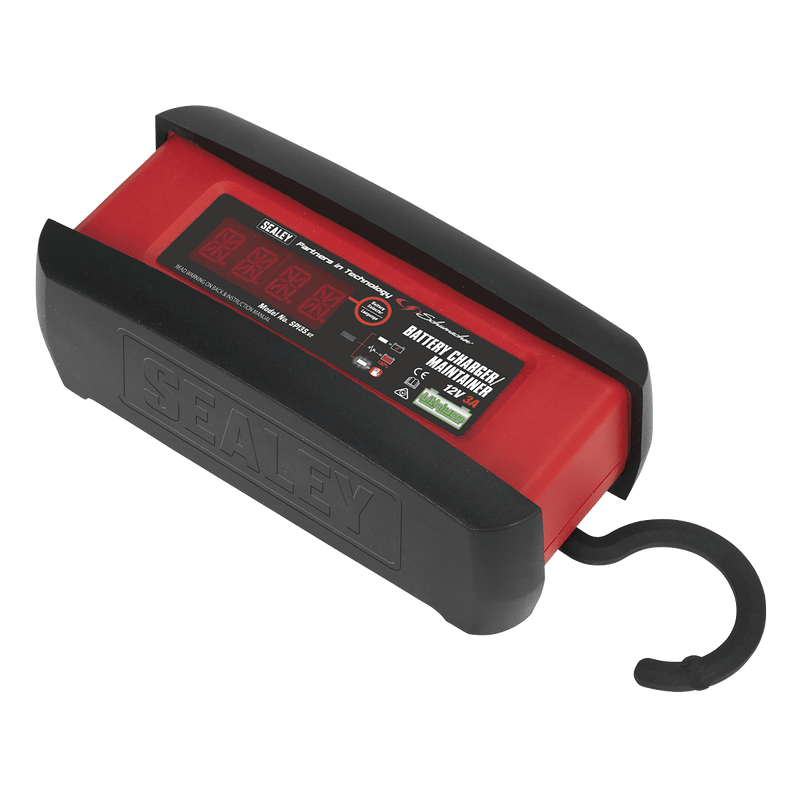 Sealey Battery Maintenance Schumacher® 3A 12V Intelligent Lithium Battery Charger & Maintainer-SPI3S 5051747916647 SPI3S - Buy Direct from Spare and Square