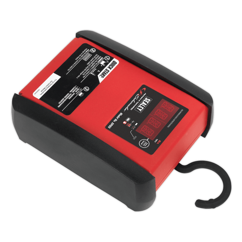 Sealey Battery Maintenance Schumacher® 6A 12V Intelligent Battery Charger & Maintainer-SPI6S 5054511084313 SPI6S - Buy Direct from Spare and Square