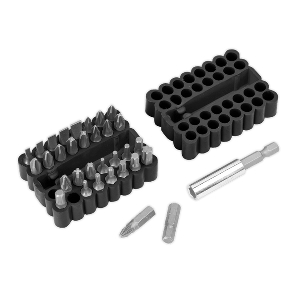 Sealey Bit Sets 33pc Bit & Magnetic Adaptor Set-AK110 5054511383645 AK110 - Buy Direct from Spare and Square