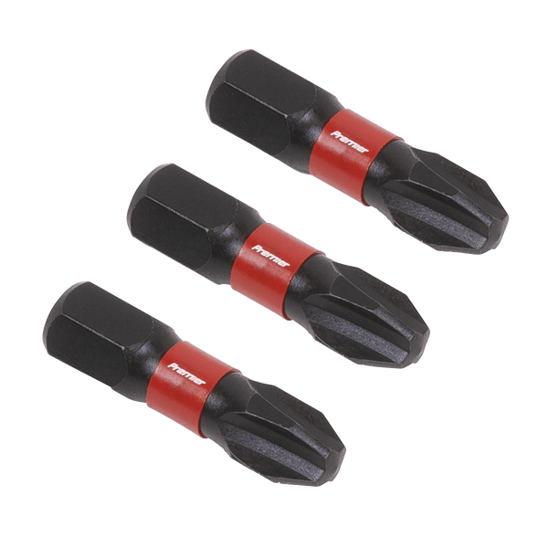 Sealey Bit Sets 3pc 25mm Phillips #3 Impact Power Tool Bit Set-AK8206 5054511956573 AK8206 - Buy Direct from Spare and Square
