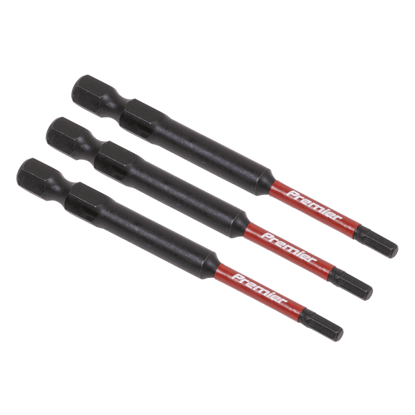 Sealey Bit Sets 3pc 75mm Hex 3mm Impact Power Tool Bit Set-AK8261 5054511957471 AK8261 - Buy Direct from Spare and Square