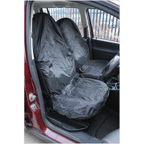 Sealey Body & Trim 2pc Lightweight Front Seat Protector Set-CSC5 5051747733800 CSC5 - Buy Direct from Spare and Square