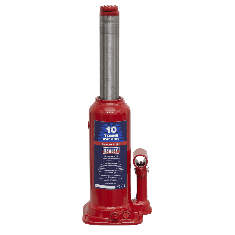 Sealey Bottle Jacks 10 Tonne Bottle Jack-SJ10 5024209178150 SJ10 - Buy Direct from Spare and Square