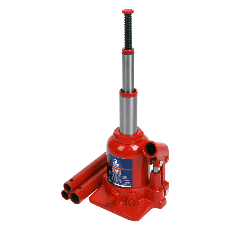 Sealey Bottle Jacks 2 Tonne Telescopic Bottle Jack-SJT2 5054630191787 SJT2 - Buy Direct from Spare and Square