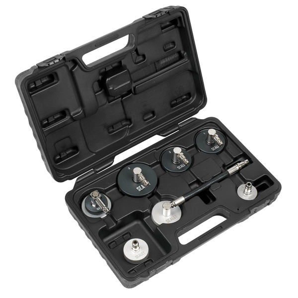 Sealey Braking 7pc Brake & Clutch Pressure Bleeder Cap Set-VS0204C 5054630208720 VS0204C - Buy Direct from Spare and Square