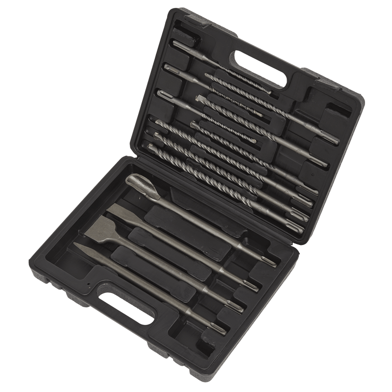 Sealey Breaker Steels, Points & Chisels 13pc SDS Plus Drill Bit & Chisel Set-WDCS 5055111208567 WDCS - Buy Direct from Spare and Square