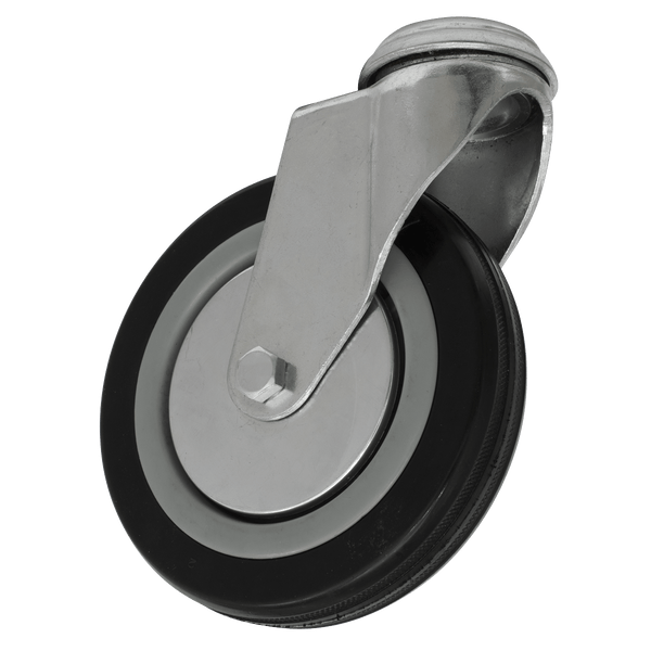 Sealey Castor Wheels Ø125mm Castor Wheel Bolt Hole Swivel-SCW1125SB 5054511772883 SCW1125SB - Buy Direct from Spare and Square