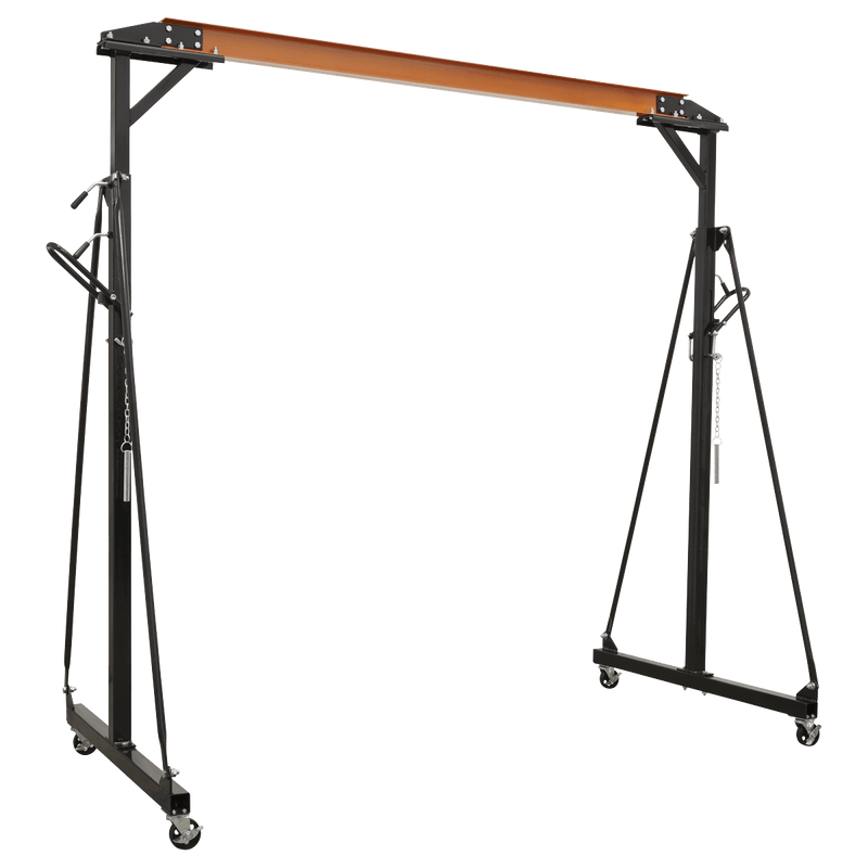 Sealey Chain Blocks & Hoists 0.5 Tonne Portable Adjustable Lifting Gantry Crane-SG500 5054630132858 SG500 - Buy Direct from Spare and Square