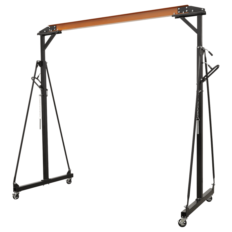 Sealey Chain Blocks & Hoists 0.5 Tonne Portable Adjustable Lifting Gantry Crane-SG500 5054630132858 SG500 - Buy Direct from Spare and Square