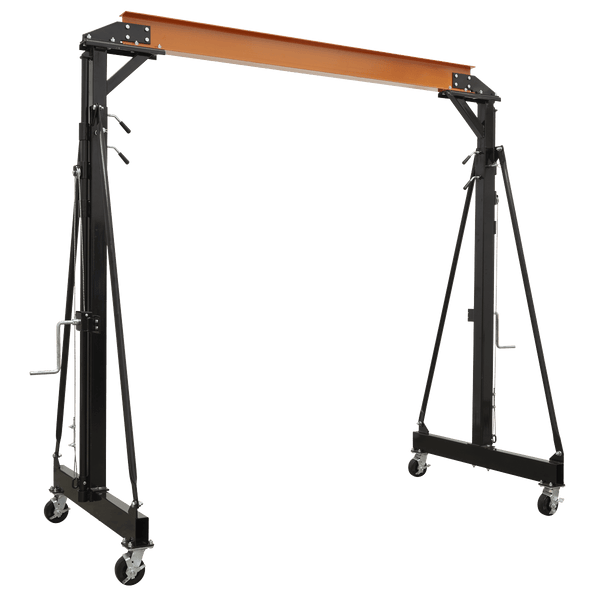 Sealey Chain Blocks & Hoists 2 Tonne Portable Adjustable Lifting Gantry Crane-SG2000W 5054630132841 SG2000W - Buy Direct from Spare and Square
