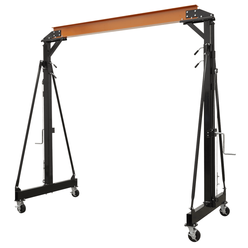 Sealey Chain Blocks & Hoists 2 Tonne Portable Adjustable Lifting Gantry Crane-SG2000W 5054630132841 SG2000W - Buy Direct from Spare and Square