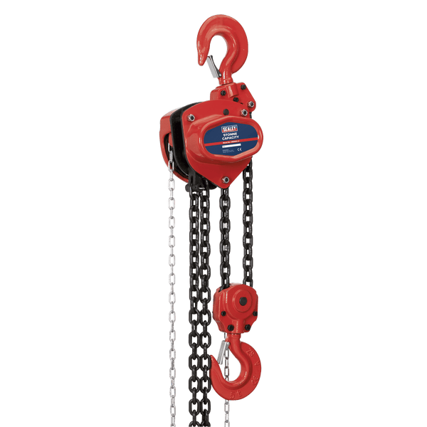 Sealey Chain Blocks & Hoists 5 Tonne Chain Block 3m Drop-CB5000 5024209114103 CB5000 - Buy Direct from Spare and Square