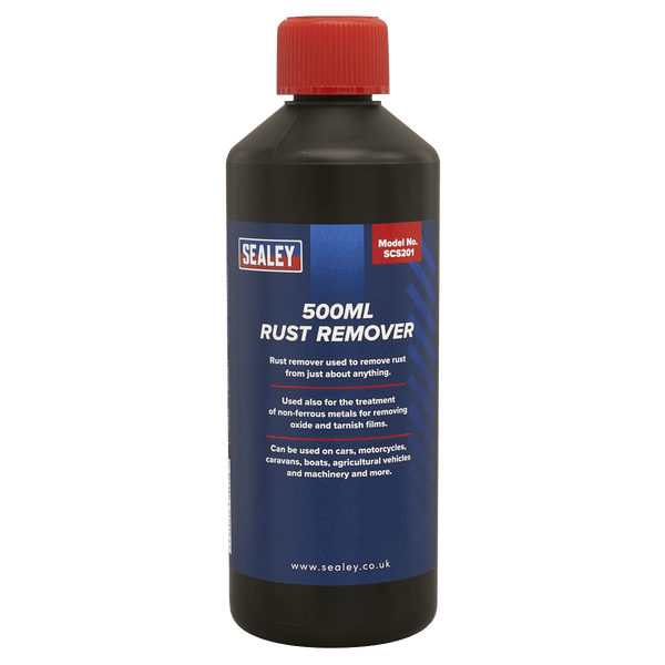 Sealey Chemicals 500ml Rust Remover-SCS201 5054630035326 SCS201 - Buy Direct from Spare and Square