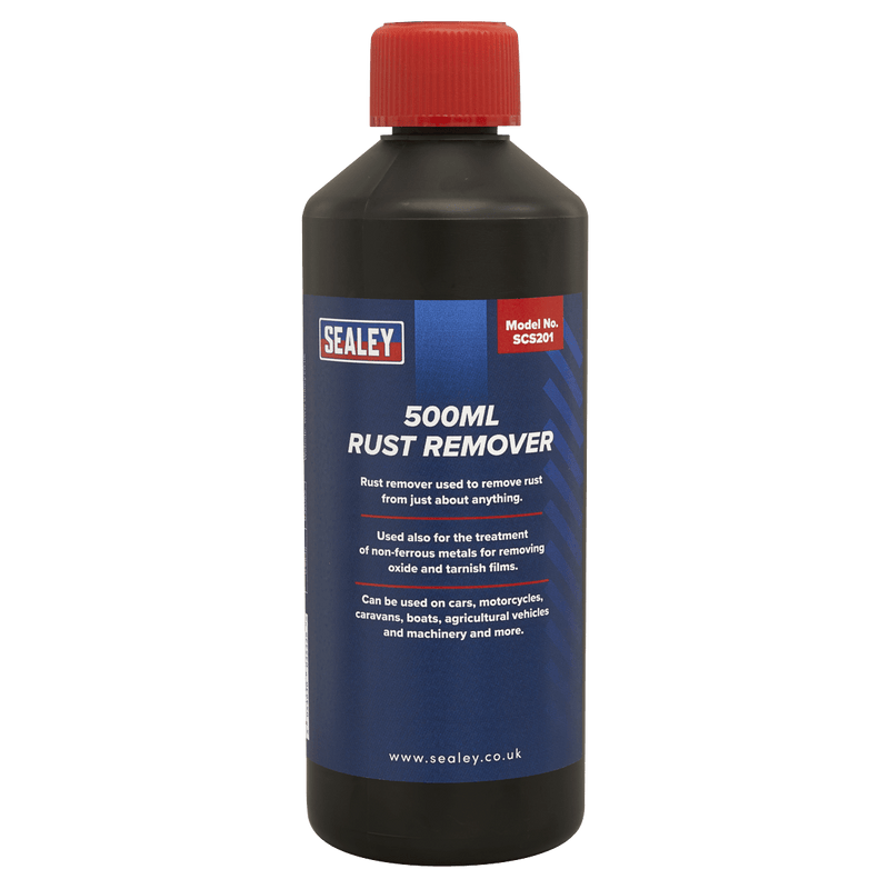 Sealey Chemicals 500ml Rust Remover-SCS201 5054630035326 SCS201 - Buy Direct from Spare and Square