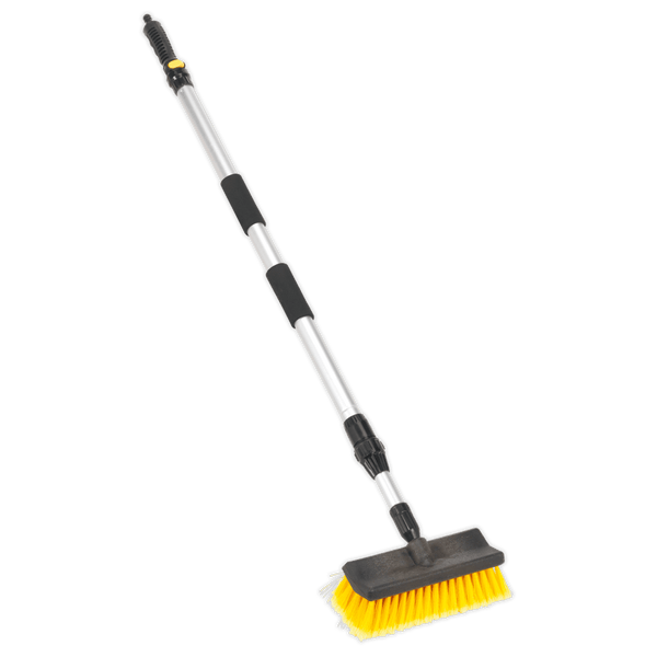 Sealey Cleaning Aids 1.7m Large Angled Flo-Thru Brush with Telescopic Handle-CC50 5024209808224 CC50 - Buy Direct from Spare and Square