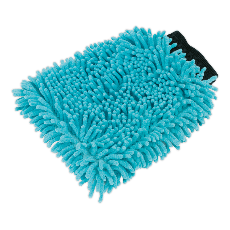Sealey Cleaning Aids 2-in-1 Shaggy Microfibre Mitt-CC77 5024209959155 CC77 - Buy Direct from Spare and Square