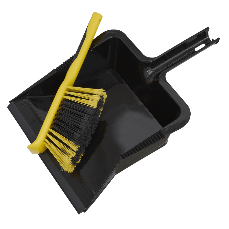 Sealey Cleaning Aids Bulldozer Yard Dustpan & Brush Set-BM04HX 5054511622515 BM04HX - Buy Direct from Spare and Square