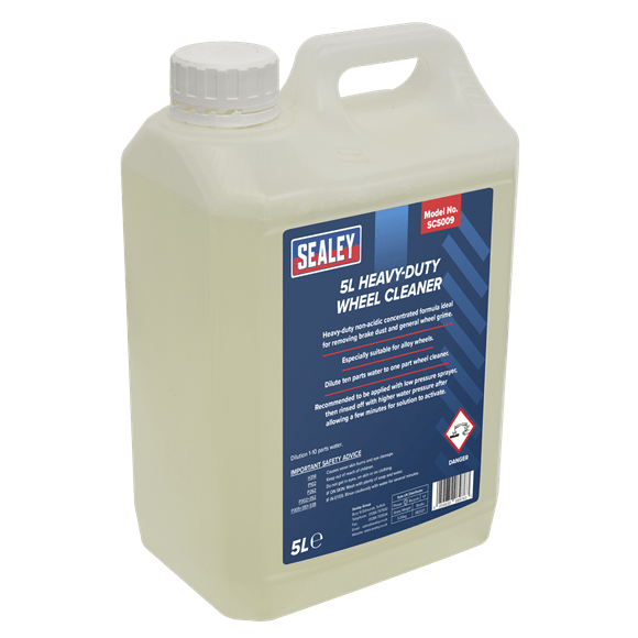 Sealey Cleaning Chemicals Sealey Heavy Duty Wheel Cleaner - Removes Brake Dust - 5L SCS009 - Buy Direct from Spare and Square