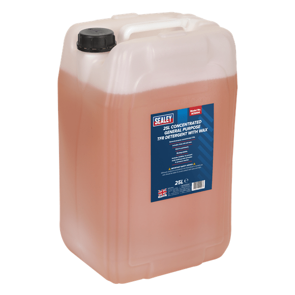 Sealey Cleaning Chemicals Sealey TFR Detergent With Wax Concentrate - 25L SCS004 - Buy Direct from Spare and Square