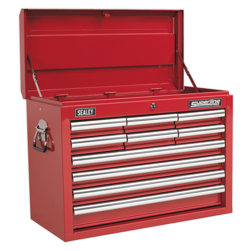Sealey Combo Kits 10 Drawer Topchest with Ball-Bearing Slides & 140pc Tool Kit-AP33109COMBO 5051747493803 AP33109COMBO - Buy Direct from Spare and Square