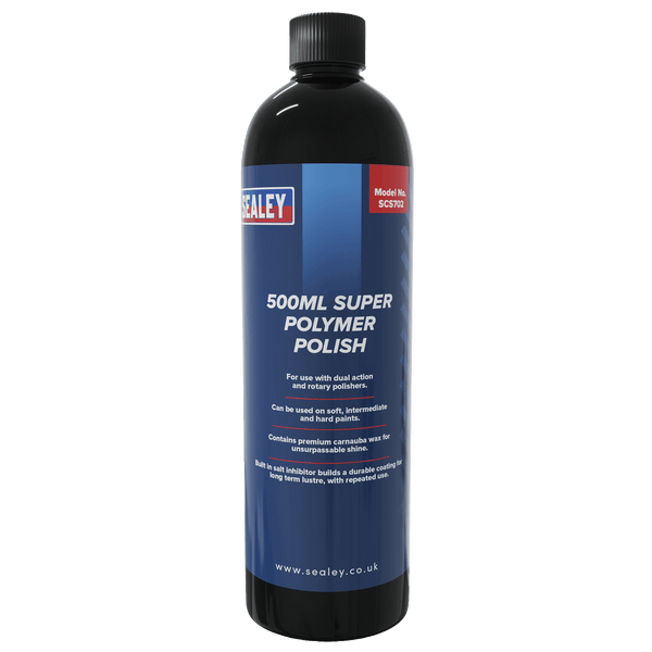 Sealey Compound & Polish 500ml Super Polymer Polish-SCS702 5054511062724 SCS702 - Buy Direct from Spare and Square