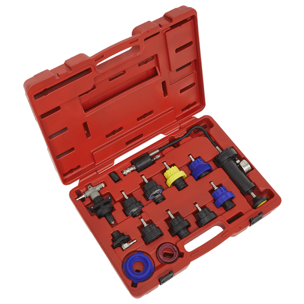 Sealey Cooling System 13pc Cooling System Pressure Test Kit-VS0014 5054511263077 VS0014 - Buy Direct from Spare and Square