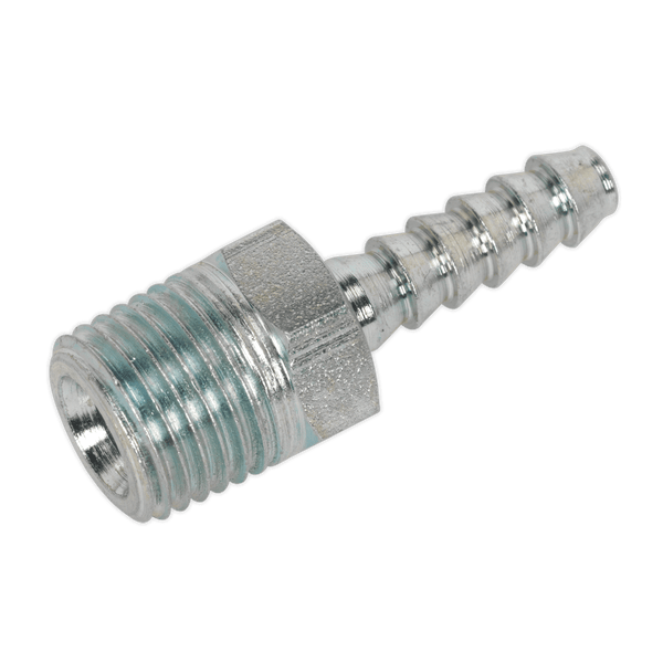 Sealey Couplings Standard Screwed Tailpiece Male 1/4"BSPT - 3/16" Hose - Pack of 5-AC38 5024209609203 AC38 - Buy Direct from Spare and Square