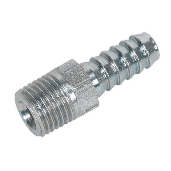 Sealey Couplings Standard Screwed Tailpiece Male 1/4"BSPT - 5/16" Hose - Pack of 5-AC39 5024209609210 AC39 - Buy Direct from Spare and Square