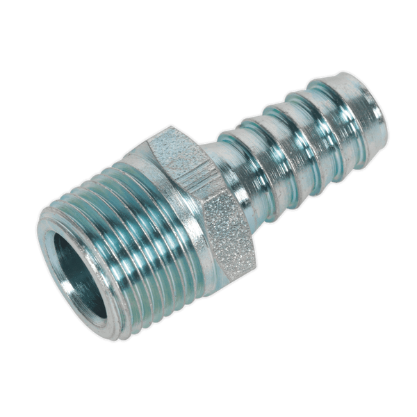Sealey Couplings Standard Screwed Tailpiece Male 3/8"BSPT - 3/8" Hose - Pack of 5-AC41 5024209609234 AC41 - Buy Direct from Spare and Square