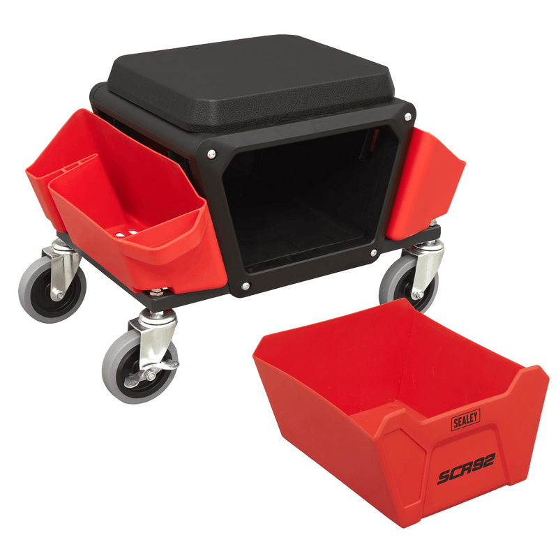 Sealey Creepers & Seats Mechanic's Detailing Utility Seat-SCR92 5054630165368 SCR92 - Buy Direct from Spare and Square