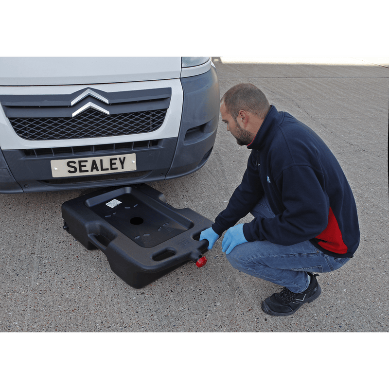 Sealey Drain Pans 54L Wheeled Oil/Fluid Drain & Recycling Container-DRP09 5024209628549 DRP09 - Buy Direct from Spare and Square