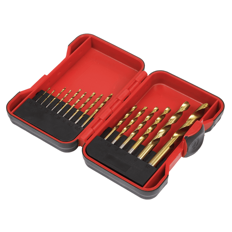 Sealey Drill Bits & Sets 15pc HSS Drill Bit Set-AK3715HSS 5054630017490 AK3715HSS - Buy Direct from Spare and Square