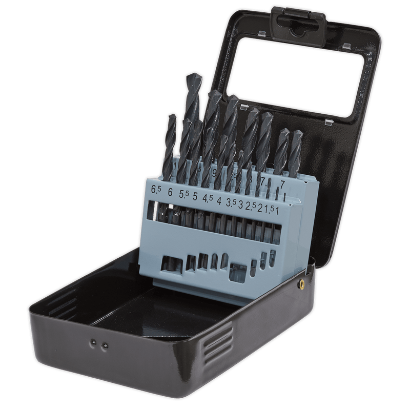 Sealey Drill Bits & Sets 19pc HSS Roll Forged Drill Bit Set-DBS19RF 5054511001532 DBS19RF - Buy Direct from Spare and Square