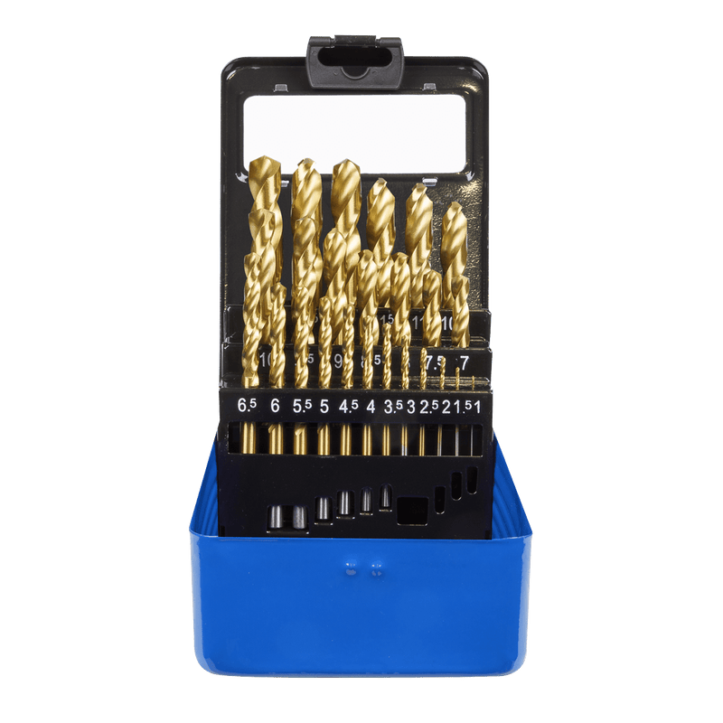 Sealey Drill Bits & Sets 25pc HSS Fully Ground Drill Bit Set-AK4725 5024209474030 AK4725 - Buy Direct from Spare and Square