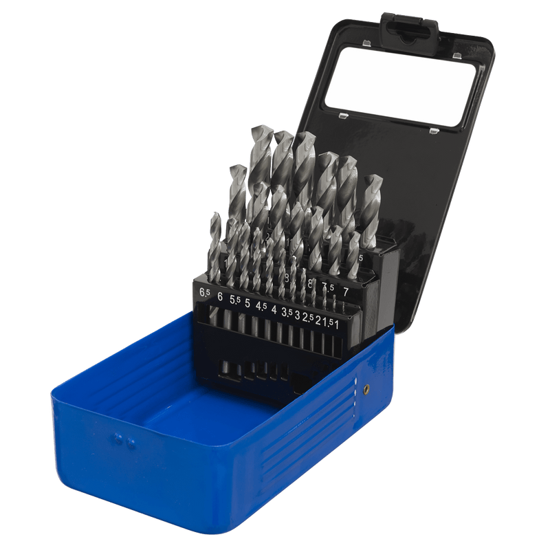 Sealey Drill Bits & Sets 25pc HSS Fully Ground Drill Bit Set-AK47251 5051747784116 AK47251 - Buy Direct from Spare and Square