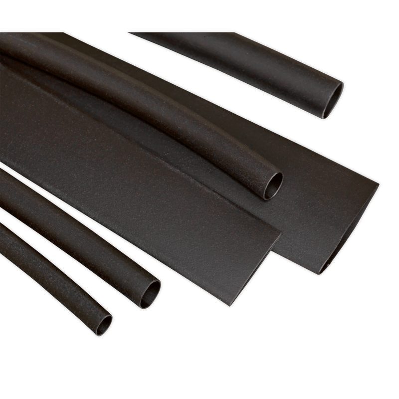 Sealey Electrical 95pc 100mm Heat Shrink Tubing Assortment - Black-HST100B 5054511004588 HST100B - Buy Direct from Spare and Square