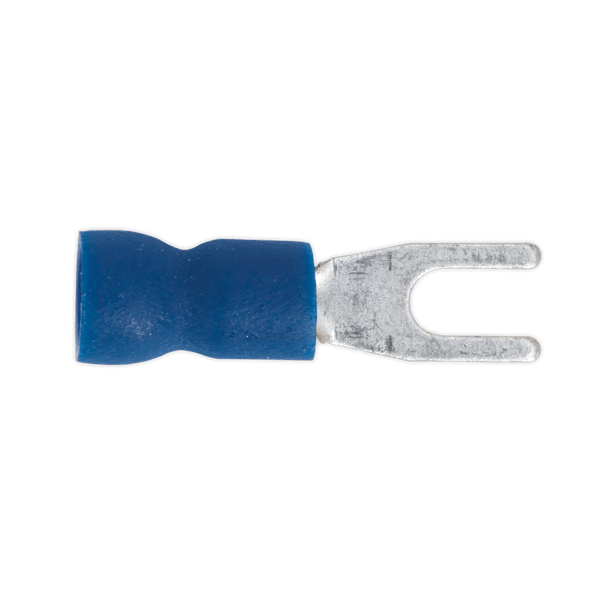 Sealey Electrical Ø3.7mm (4BA) Blue Easy-Entry Fork Terminal - Pack of 100-BT13 5054511012323 BT13 - Buy Direct from Spare and Square