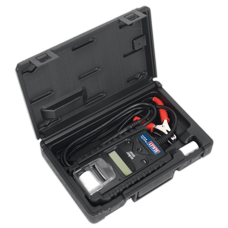 Sealey Electrics 6/12/24V Digital Start/Stop Battery & Alternator Tester with Printer-BT2014 5054511226652 BT2014 - Buy Direct from Spare and Square