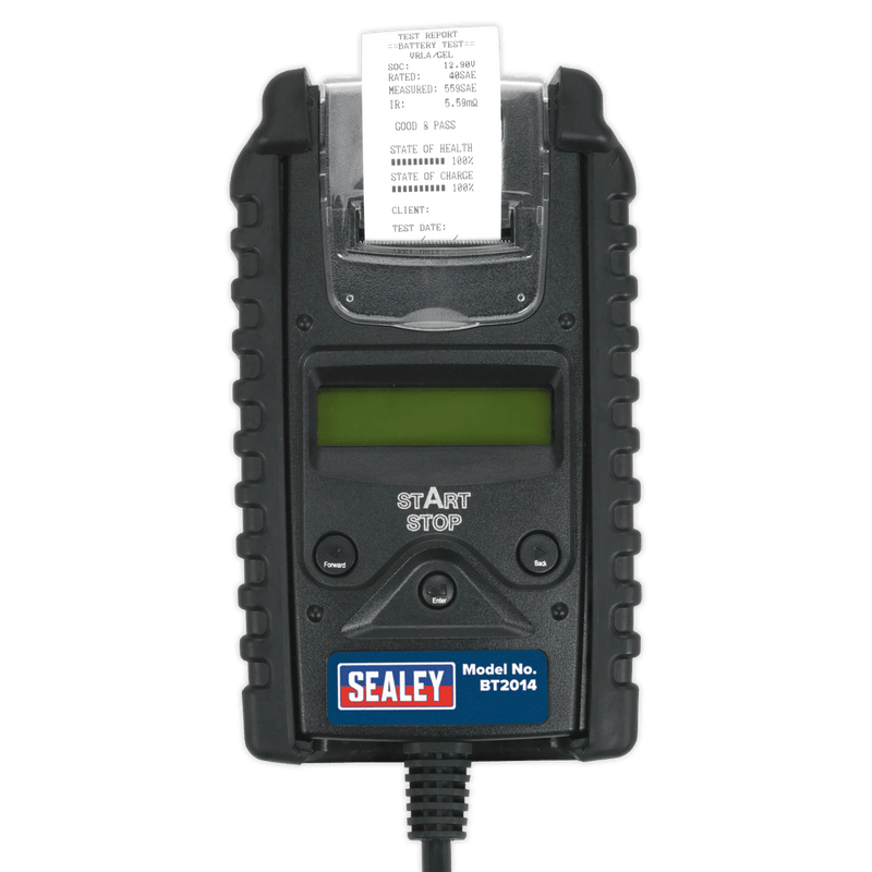 Sealey Electrics 6/12/24V Digital Start/Stop Battery & Alternator Tester with Printer-BT2014 5054511226652 BT2014 - Buy Direct from Spare and Square