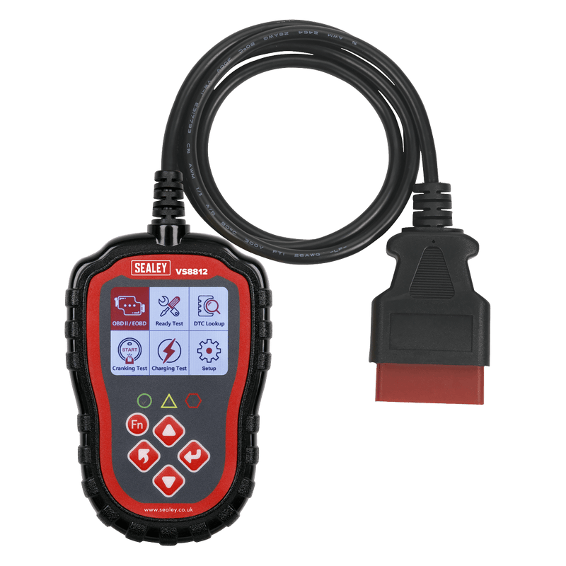 Sealey Electrics EOBD Code Reader - Live Data-VS8812 5054630060755 VS8812 - Buy Direct from Spare and Square
