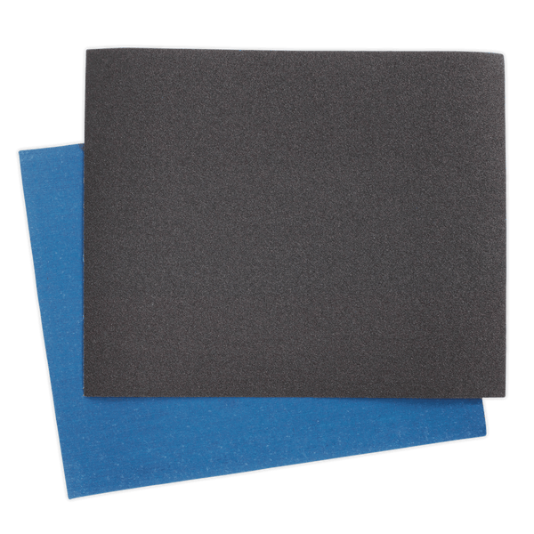 Sealey Emery Papers 230 x 280mm Emery Sheet Blue Twill 60Grit - Pack of 25-ES232860 5054511046663 ES232860 - Buy Direct from Spare and Square
