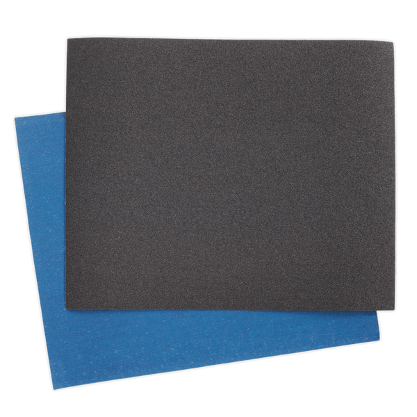 Sealey Emery Papers 230 x 280mm Emery Sheet Blue Twill 80Grit - Pack of 25-ES232880 5054511046670 ES232880 - Buy Direct from Spare and Square