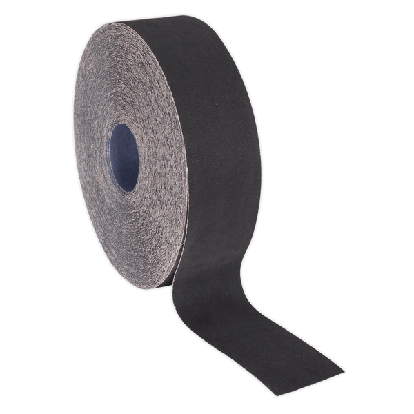 Sealey Emery Papers 50mm x 50m Emery Roll Blue Twill - 40Grit-ER505040 5054511046434 ER505040 - Buy Direct from Spare and Square