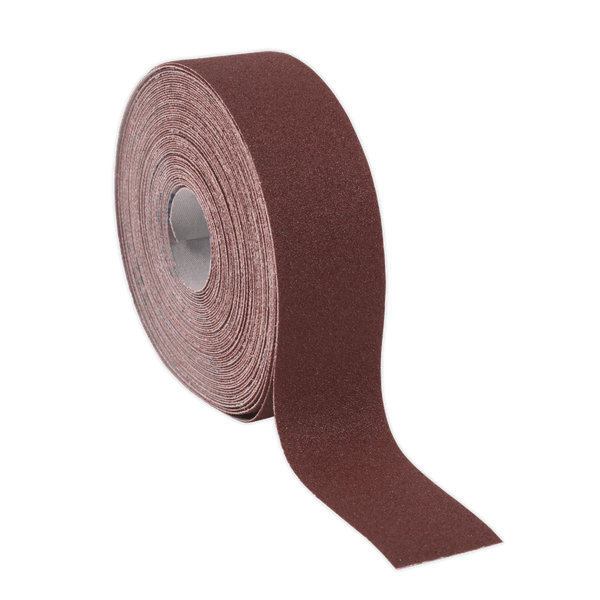 Sealey Emery Papers 50mm x 50m Engineer's Emery Roll Brown - 80Grit-ERB505080 5054511046489 ERB505080 - Buy Direct from Spare and Square